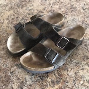 Excellent Condition Brown Suede Birkenstocks Sz 40